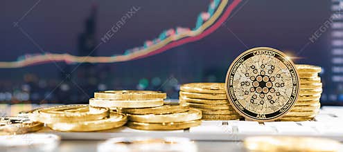 Cardano ADA cryptocurrency token digital crypto currency coin for defi decentralized financial banking p2p business