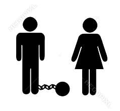 Man & Woman Ball & Chain