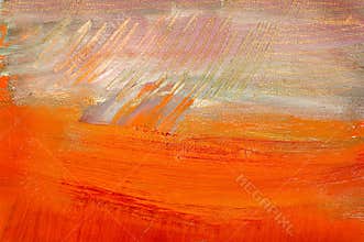 Abstract painted canvas