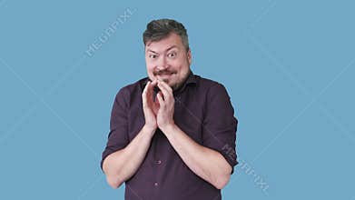 sneaky man tricky plan funny guy waiting gif loop