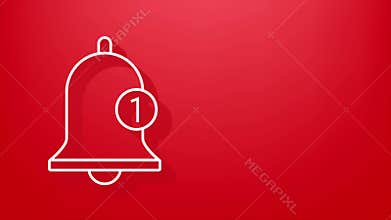 Email notification concept. New email. E-mail Marketing. Notification bell. Motion graphics.
