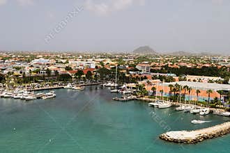Tropical Harbor On Aruba
