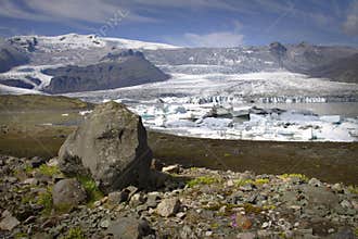 Iceland: Glacier in southern Iceland