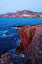 Coastline of Cyclades Islands