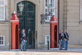Changing of the guard at Amalienborg Palace