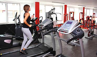 Woman in gym