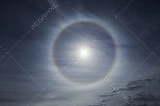 Halo effect on the sky