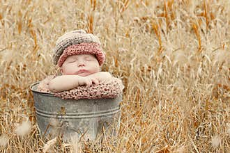 Sleeping country baby