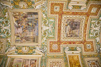 Vatican Museum Ceiling, Rome