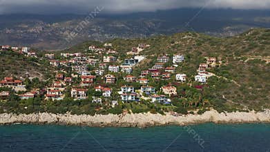 Coastline showing vacation homes by the sea