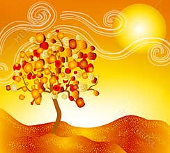 Fall Autumn Scene Landscape