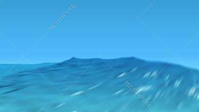Tropical ocean waves