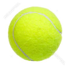 Tennis ball isolated