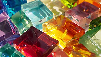 Generative AI Colourful Glass Samples Kitchen Splashback samples business concept.