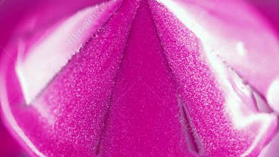 Glitter paint shimmering prism pink purple pyramid