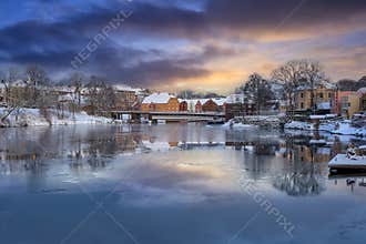 River Nidelva in the Norwegian city Trondheim
