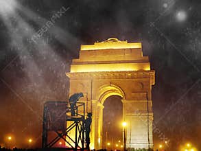 india gate at night