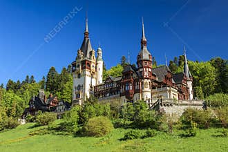 Famous royal Peles castle,Sinaia,Romania