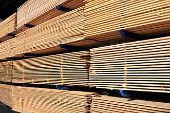 Lumber at a sawmill