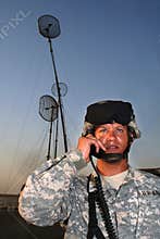 Radio operator with antennas