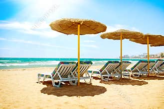 Vacation in Spain. Mediterranean Sea