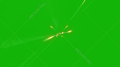 Laser blaster shooting top Resolution green screen video 4k