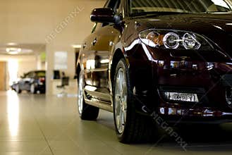 Headlights and side of car