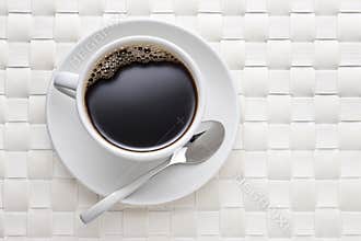 White Coffee Cup Background