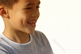 Happy and laughing boy