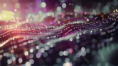 A digital river flowing with data and numbers representing the continuous stream of information utilized by crypto
