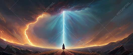 Mystical Energy Portal in Desert