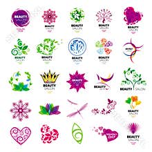 Collection logos for beauty salons