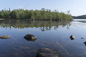 Rocky coast of the Solovetsky Islands