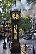 Steam Clock at Gastown Vancouver in the Morning