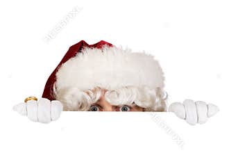 Santa hiding border