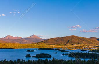 View of Dillon reservoir. Summit County, Colorado
