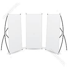 Vector pack banner x-stands display