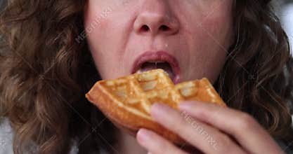 Stunning portrait of woman featuring curly hair, dressed casually and radiating warm, friendly vibe