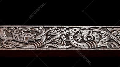 Viking wood carving