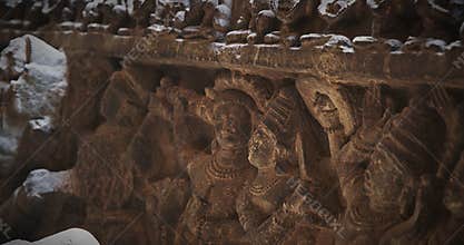 Close-up Details Of Ancient Statue Sheshashayi Or Shesha Also Known Like Sheshanaga Is Serpentine Demigod -naga- And