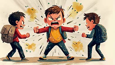 Emotional impact: visualizing the social challenge of adolescent bullying, capturing the isolation and distress experienced by