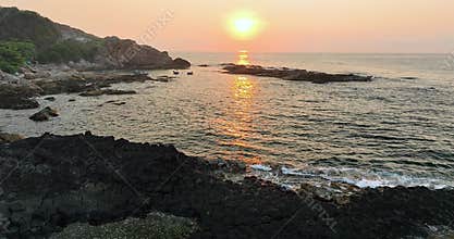 Aerial view of Giant\'s Causeway in Phu Yen, Vietnam