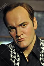 Quentin Tarantino wax figurine portrait