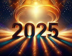 Happy New Year 2025 Concept