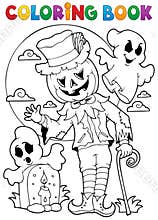 Coloring book Halloween character 9