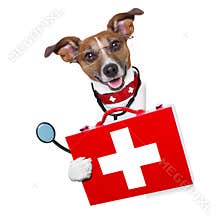 Medical doctor dog