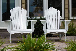 White Adirondack Chairs