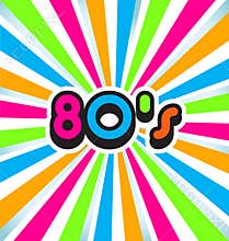 80s Pop Art Background