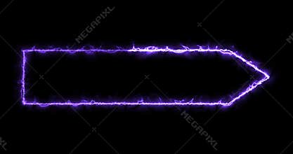 Cool neon futuristic designed lower third. Animated cool neon futuristic designed lower third