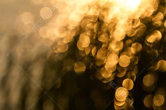Yellow bokeh